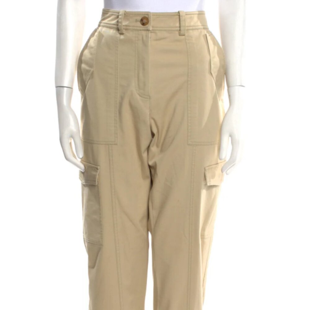 Derek Lam 10 Crosby Mid-Rise Tan Beige Khaki Cargo Pants 8/32